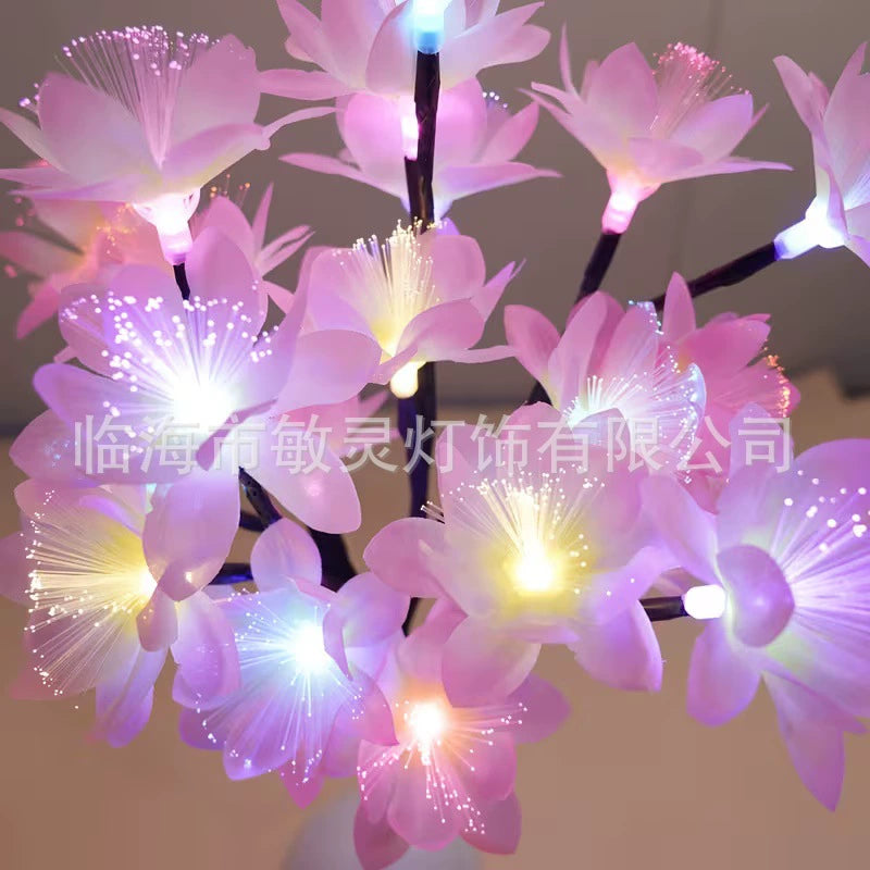 led太阳能灯串庭院景观灯樱花彩灯户外露营草坪灯婚礼生日装饰灯